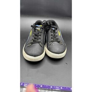 PUMA Smash V2 Kids Sneakers Black White Lace Up Casual Shoes 13